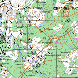Карта сергиево посадского района подробная с деревнями и дорогами