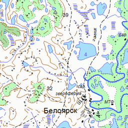 Село белоярск приуральский район карта