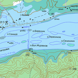 Карта кежемского района