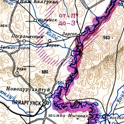 Карта приаргунского района забайкальского края